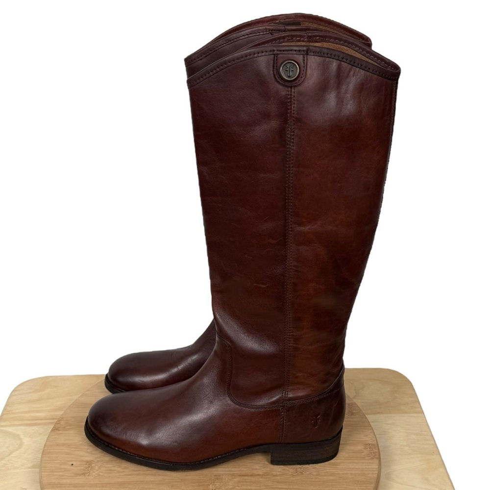 Frye Brown Heeled Boots